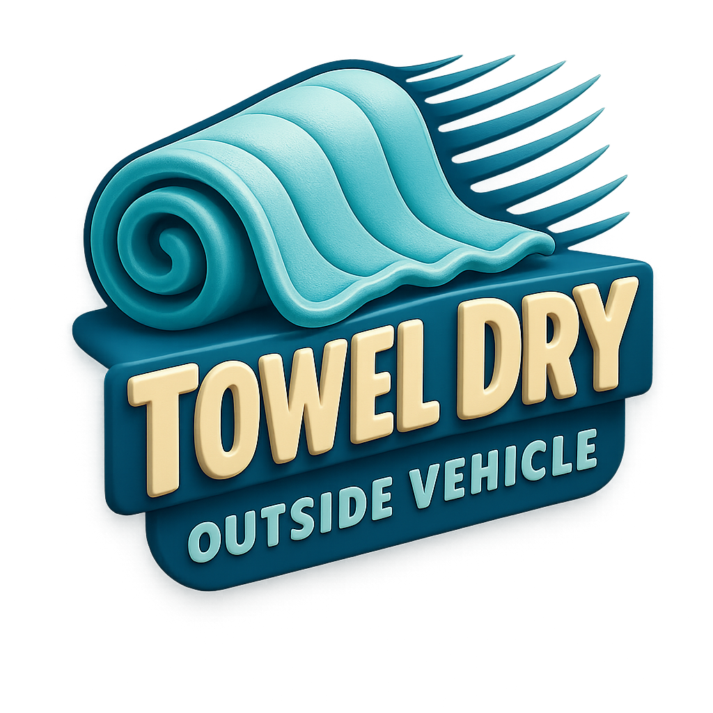 Towel Dry Outside Vehicle